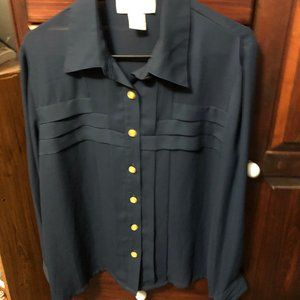 Lovely navy Blue Blouse